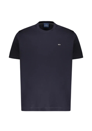 Paul & Shark logo-patch cotton T-shirt - Blue