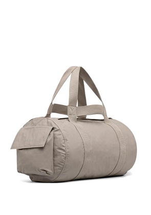 Y-3 logo-print holdall bag - Neutrals
