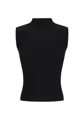 Magda Butrym ribbed-knit high-neck top - Black