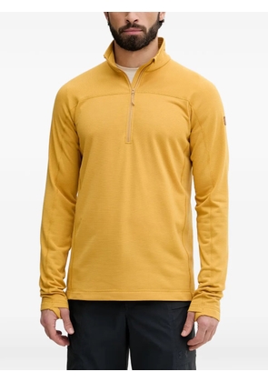 Fjällräven Abisko Lite half-zip ribbed-knit sweater - Yellow