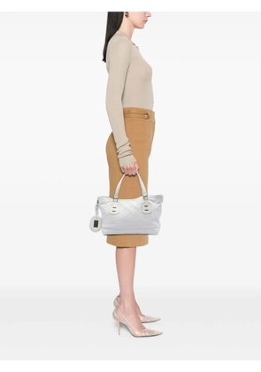 Gucci Pre-Owned 2016-2026 Guccissima Techno Tag tote bag - White