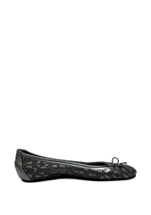Jimmy Choo Pre-Owned perforated leather ballet flats - Silver