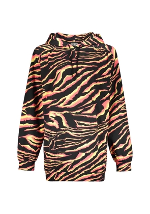 Jeremy Scott striped cotton hoodie - Black