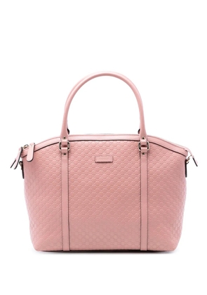 Gucci Pre-Owned 2016-2026 Large Microguccissima Dome satchel - Pink