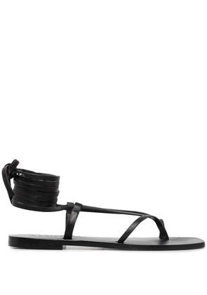 A.EMERY Nolan leather wrap sandals - Black