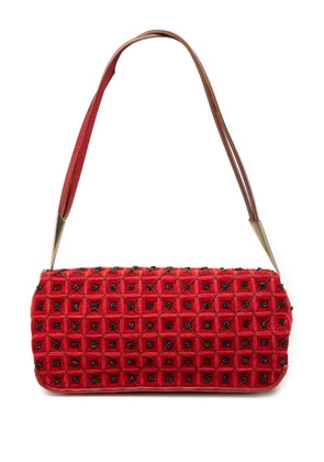 Bottega Veneta Pre-Owned 20th Century Cotton Yarn Beaded shoulder bag - Red