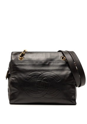 CHANEL Pre-Owned 1994-1996 CC Lambskin Chain tote bag - Black