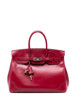 Hermès Pre-Owned 2012 Tadelakt Ghillies Birkin Retourne 35 handbag - Red