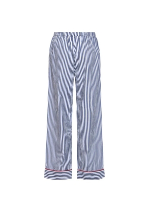 MC2 Saint Barth striped cotton straight trousers - Blue
