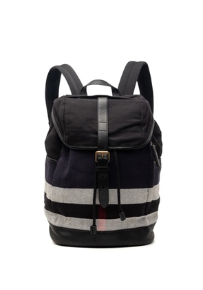 Burberry Pre-Owned 2000-2017 Mega Check Canvas Drifton backpack - Blue