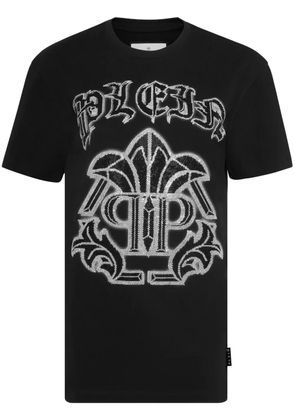 Philipp Plein Gothic Plein cotton T-shirt - Black