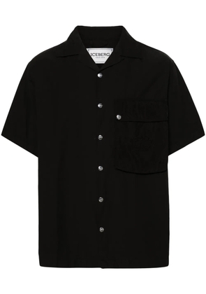 Iceberg embroidered-logo shirt - Black