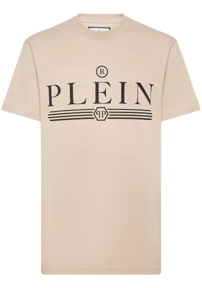 Philipp Plein logo-print cotton T-shirt - Neutrals