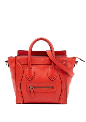 Celine Pre-Owned 2012 Nano Leather Luggage Tote satchel - Orange
