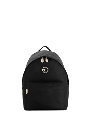 Philipp Plein logo plaque backpack - Black
