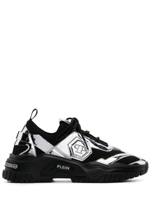 Philipp Plein metallic-effect low-top sneakers - Black