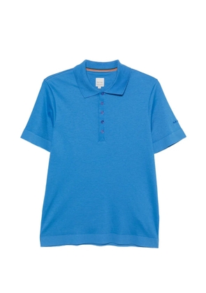 Paul Smith ribbed-knit polo shirt - Blue