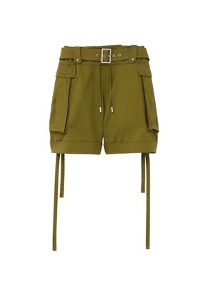Alexander McQueen belted cargo shorts - Green