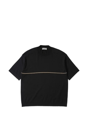 Margaret Howell fine-stripe T-shirt - Black