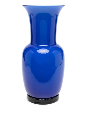 Venini Satin glass vase - Blue