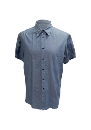Alexander McQueen Pre-Owned short-sleeve button-down shirt - Blue