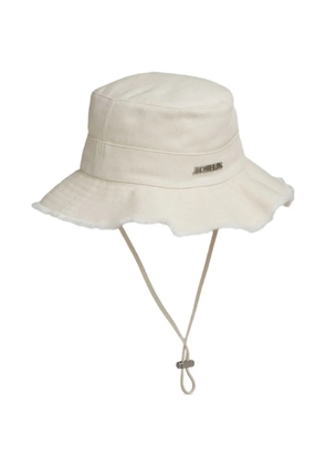 Jacquemus Le Bob Artichaut frayed bucket hat - Neutrals