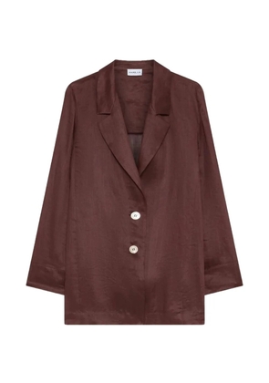 Marella notched-lapel blazer - Brown