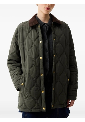 Hunter Witton onion-quilted corduroy-collar jacket - Green