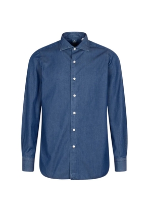 Finamore 1925 Napoli spread-collar shirt - Blue