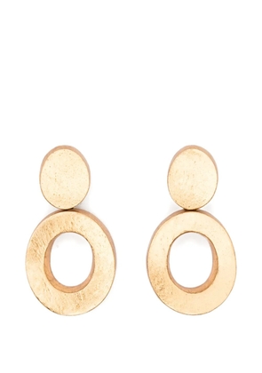 Monies Evara geometric-shape earrings - Gold