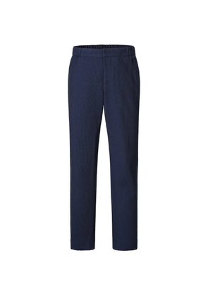 Shanghai Tang elasticated-waist wool trousers - Blue