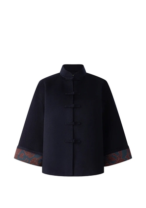 Shanghai Tang Tang frog-fastening jacket - Blue