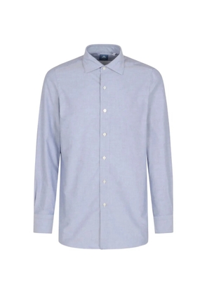 Finamore 1925 Napoli long-sleeve spread-collar shirt - Blue