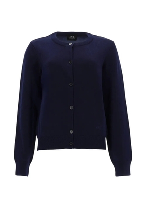 A.P.C. Leonie button-up knit cardigan - Blue