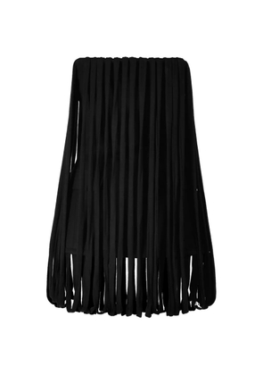 Ioana Ciolacu strapless fringed corset top - Black
