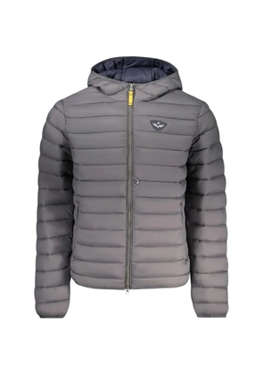 ARMATA DI MARE logo-patch hooded jacket - Grey
