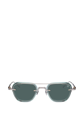 Akoni Jura geometric-frame sunglasses - Green