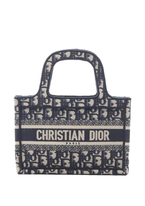 Christian Dior Pre-Owned 2000s mini Book Tote embroidered tote bag - Blue