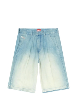 Diesel gradient-effect denim shorts - Blue