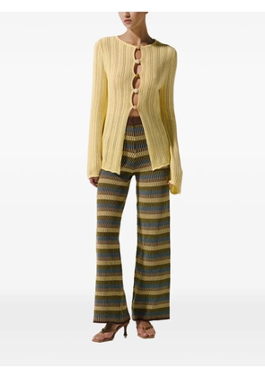 Baobab Kina striped wide-leg trousers - Green