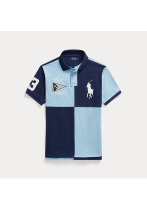 Custom Slim Fit Big Pony Mesh Polo Shirt