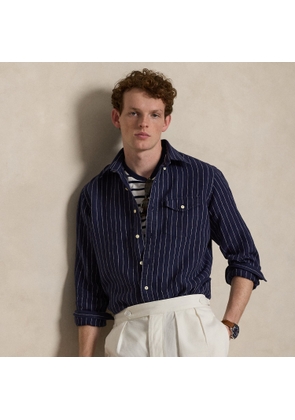 Classic Fit Striped Linen Shirt