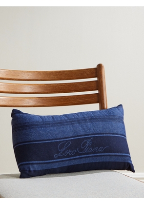 Loro Piana - Printed Denim Beach Pillow - Men - Blue