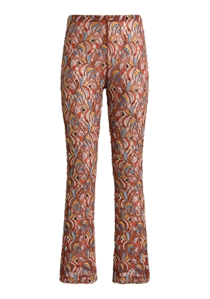 Etro Embroidered Lace Straight-Leg Pants - Moda Operandi