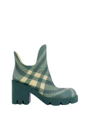 Burberry Check Rubber Marsh Heel Boots