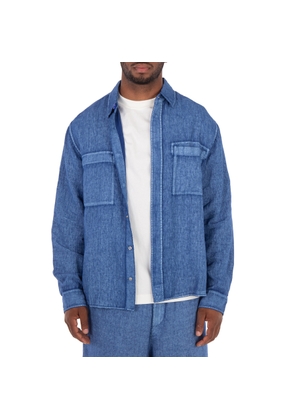 Burberry Long-Sleeve Linen Shirt
