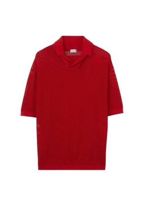 Burberry EKD Silk Cotton Mesh Polo Shirt