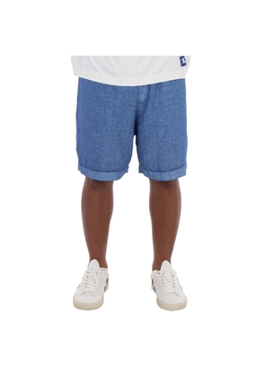 Burberry Equestrian Knight Applique Linen Shorts