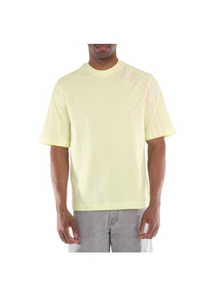 Burberry Check Sleeve Cotton T-shirt