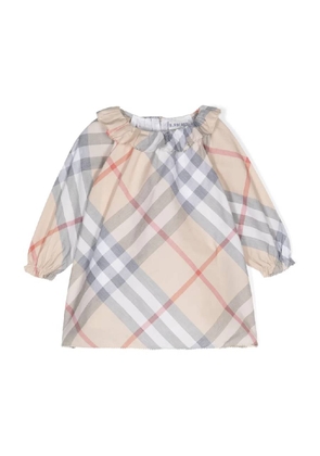 Burberry Girls Check Pattern Cotton Dress Set